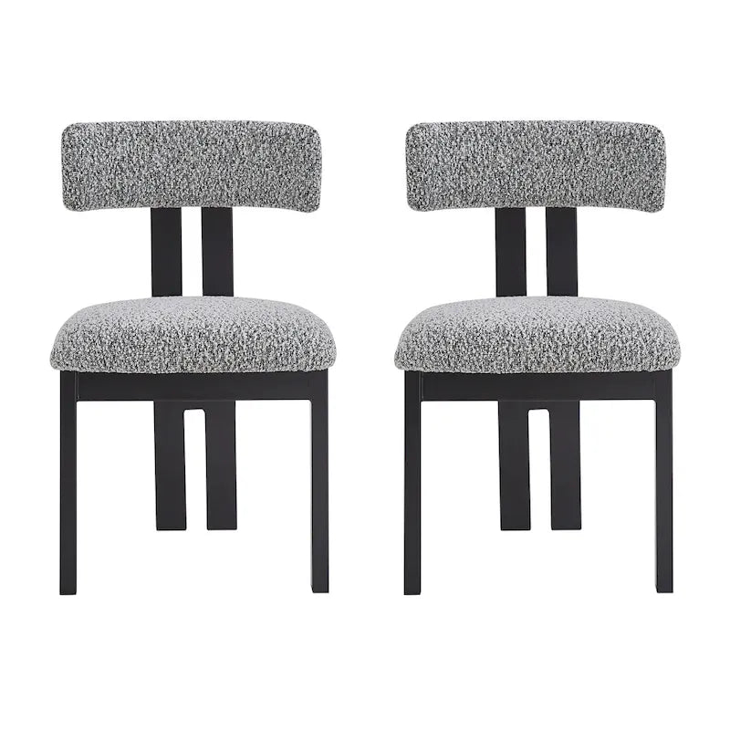 Astura Upholstered Dining Chairs, Iron Frame, Set of 4 by Christopher Knight Home
