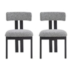 Astura Upholstered Dining Chairs, Iron Frame, Set of 4 by Christopher Knight Home
