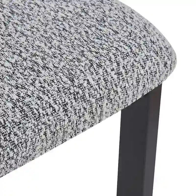 Astura Upholstered Dining Chairs, Iron Frame, Set of 4 by Christopher Knight Home