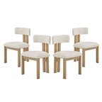Astura Upholstered Dining Chairs, Iron Frame, Set of 4 by Christopher Knight Home