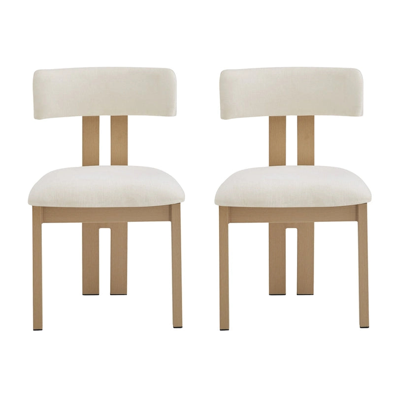Astura Upholstered Dining Chairs, Iron Frame, Set of 4 by Christopher Knight Home
