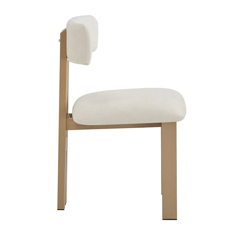 Astura Upholstered Dining Chairs, Iron Frame, Set of 4 by Christopher Knight Home