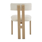 Astura Upholstered Dining Chairs, Iron Frame, Set of 4 by Christopher Knight Home