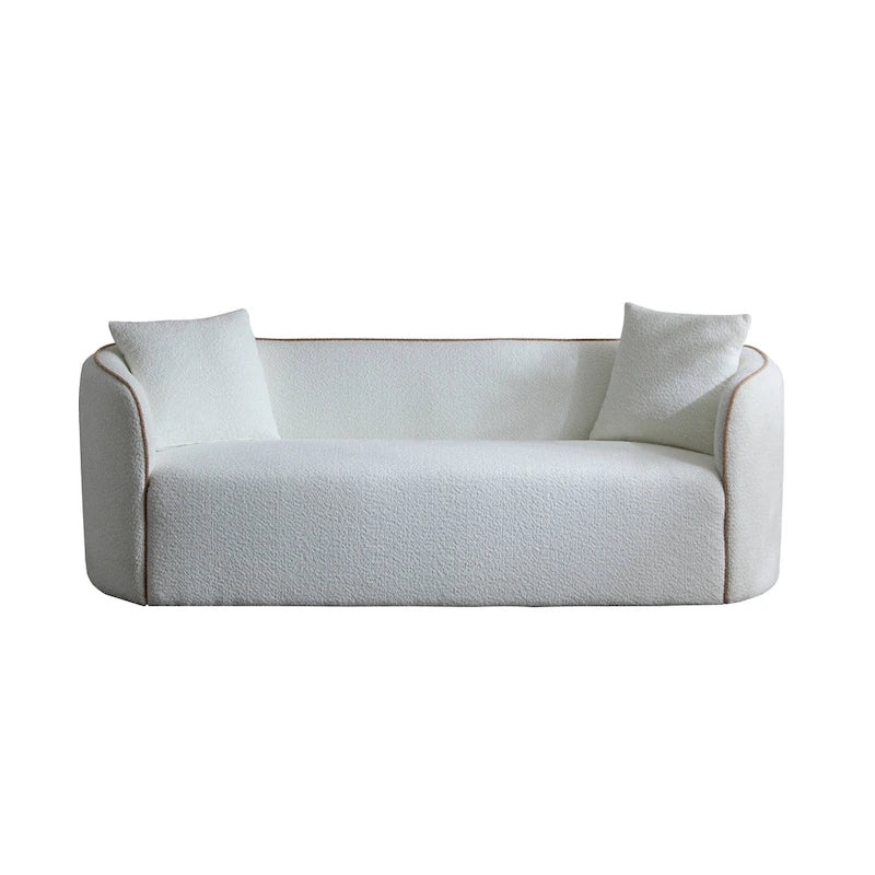 Christopher Knight Home - Tonson 82  Boucle Curved 3-Seater Sofa