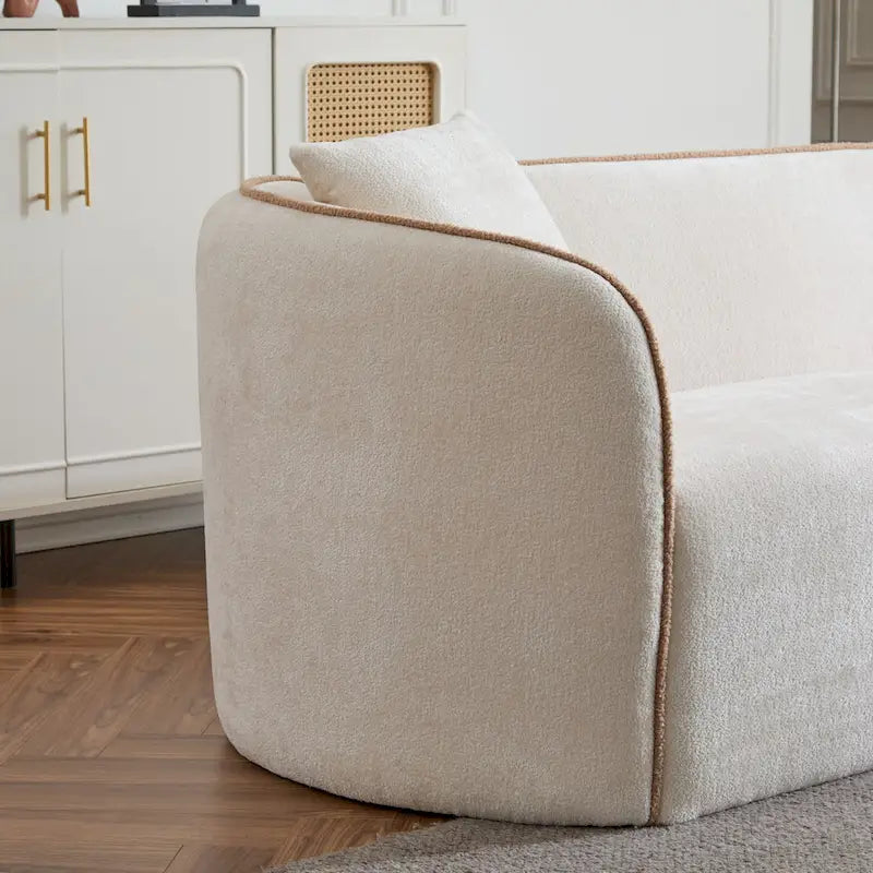 Christopher Knight Home - Tonson 82  Boucle Curved 3-Seater Sofa