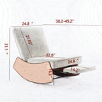 GDFStudio Modern Rocking Chair Recliner with Footrest