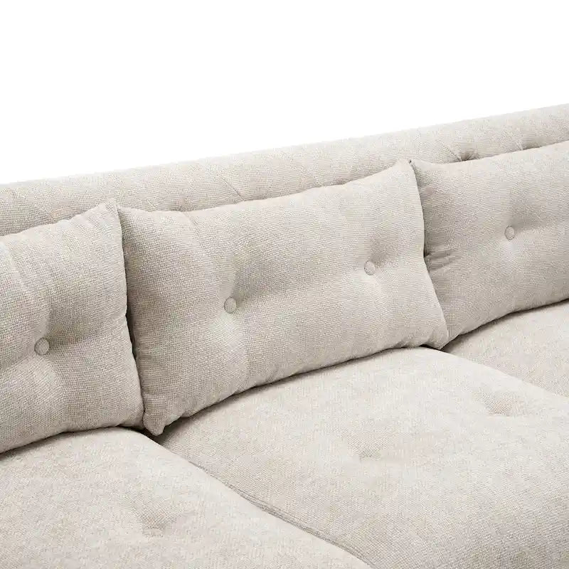 Christopher Knight Home- Modern Upholstered 3-Seater Tufted Sofa Couch for Living Room