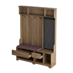 GDFStudio - Finn Multifunctional Hall Tree with Shoe Bench, Pegboard, and Ample Storage