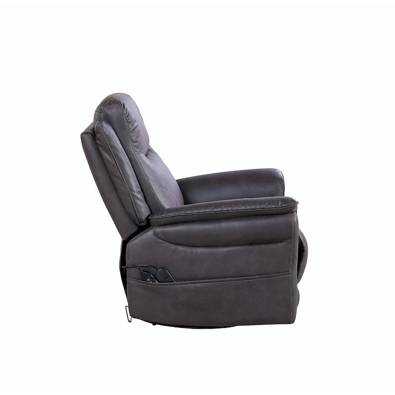 Christopher Knight Home - Harrison Soft Power Swivel Rocker Recliner with Heating & Massage, Pillow Top Arms, for Living Spaces