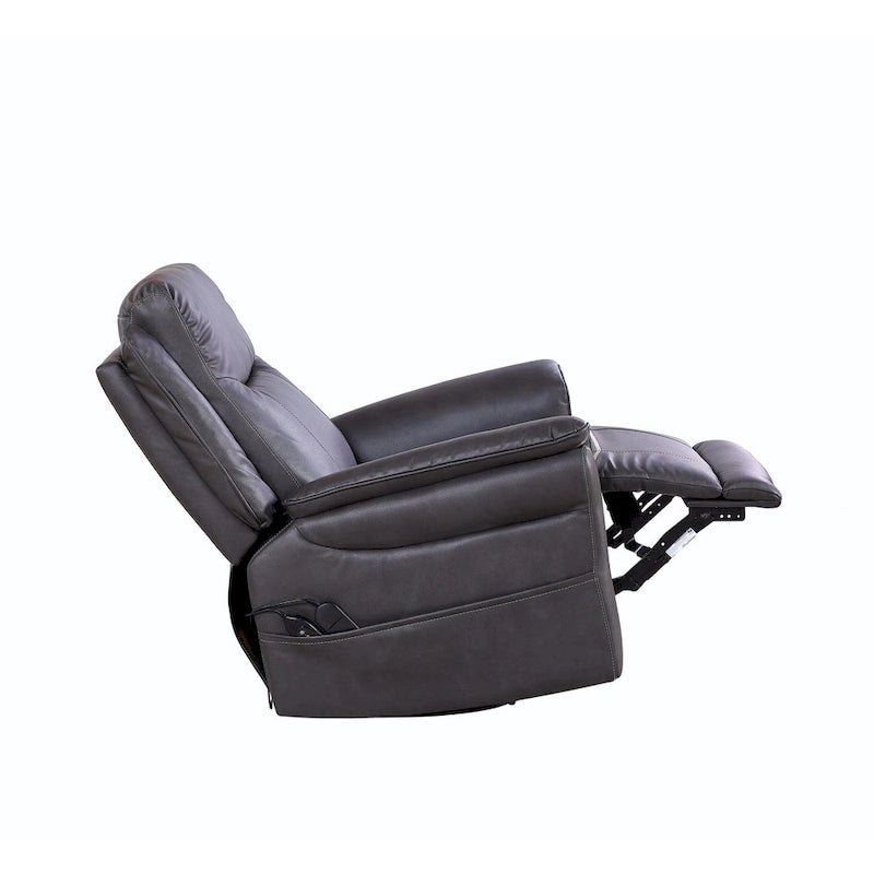 Christopher Knight Home - Harrison Soft Power Swivel Rocker Recliner with Heating & Massage, Pillow Top Arms, for Living Spaces