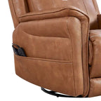 Christopher Knight Home - Harrison Soft Power Swivel Rocker Recliner with Heating & Massage, Pillow Top Arms, for Living Spaces