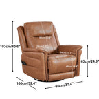 Christopher Knight Home - Harrison Soft Power Swivel Rocker Recliner with Heating & Massage, Pillow Top Arms, for Living Spaces