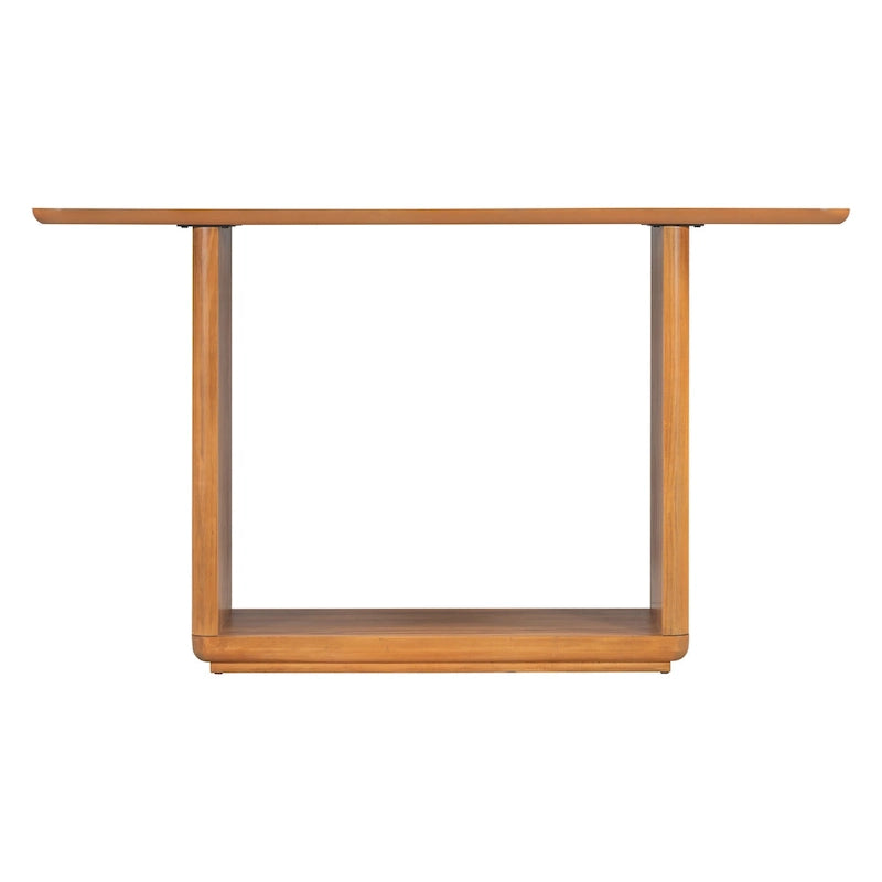 Christopher Knight Home - Mirod Elegant Minimalist Console Table with Curved Corners and U-Base Design