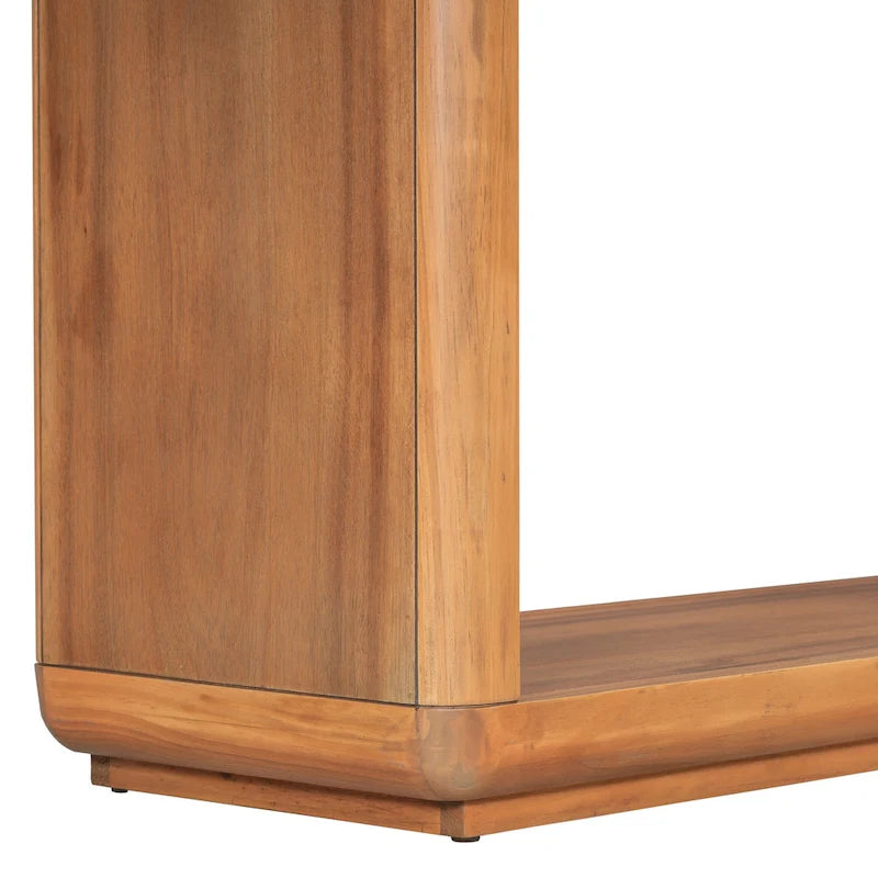 Christopher Knight Home - Mirod Elegant Minimalist Console Table with Curved Corners and U-Base Design