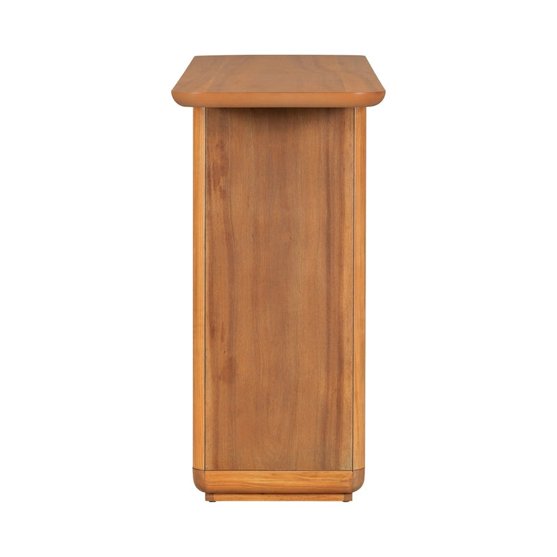 Christopher Knight Home - Mirod Elegant Minimalist Console Table with Curved Corners and U-Base Design