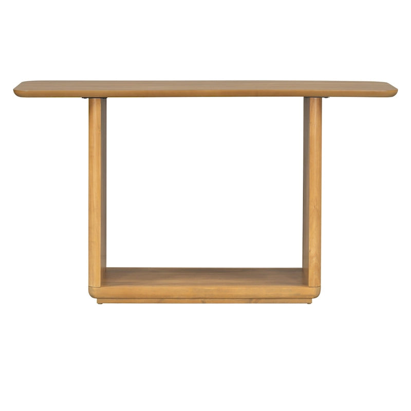 Christopher Knight Home - Mirod Elegant Minimalist Console Table with Curved Corners and U-Base Design