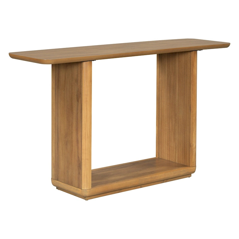 Christopher Knight Home - Mirod Elegant Minimalist Console Table with Curved Corners and U-Base Design