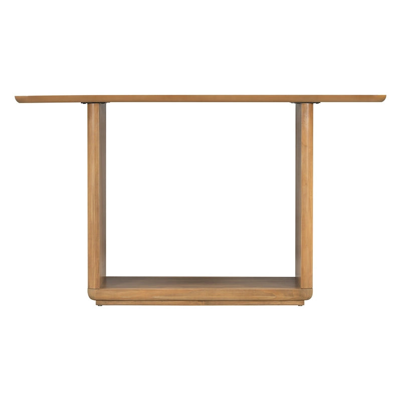 Christopher Knight Home - Mirod Elegant Minimalist Console Table with Curved Corners and U-Base Design
