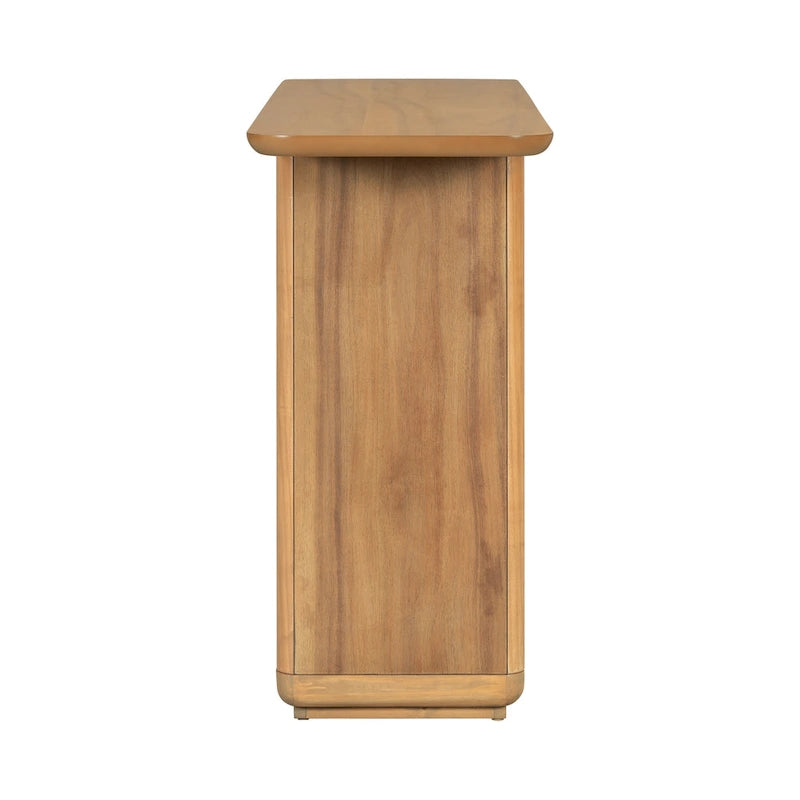 Christopher Knight Home - Mirod Elegant Minimalist Console Table with Curved Corners and U-Base Design