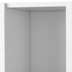 HomeRoots 59 White Wood Wall Mounted Accent Cabinet With Four Doors