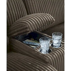 Signature Design by Ashley Top Tier 3-Piece Reclining Sectional with Chaise - 105 W x 74 D x 41 H