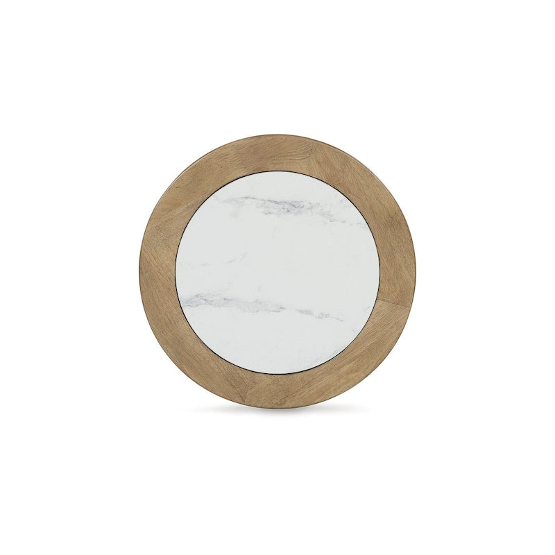 Signature Design by Ashley Camdill Light Brown/White End Table - 18.13  W x 18.13  D x 23.75  H