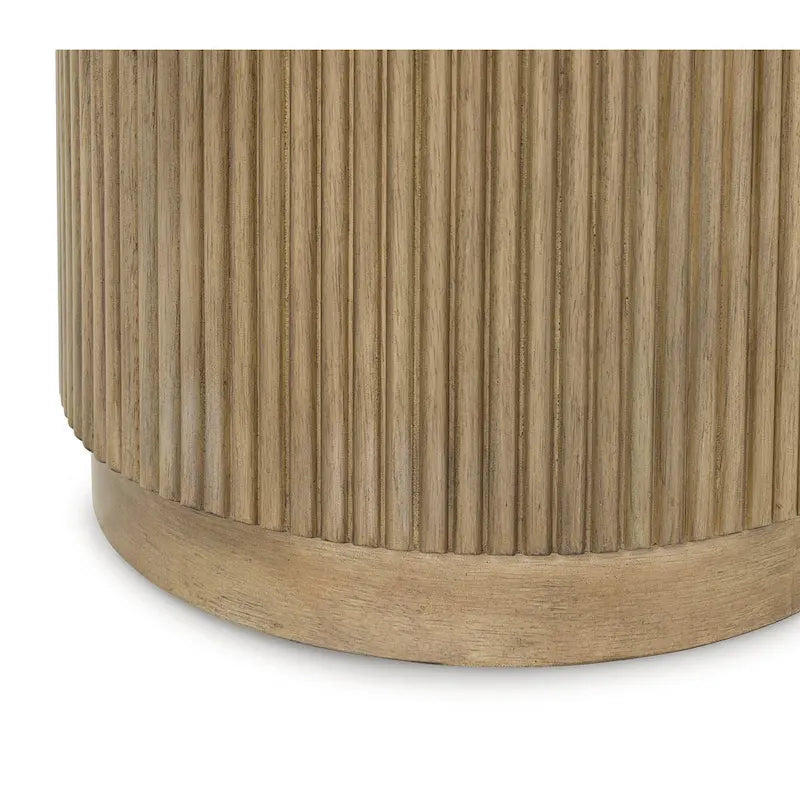 Signature Design by Ashley Camdill Light Brown/White End Table - 18.13  W x 18.13  D x 23.75  H