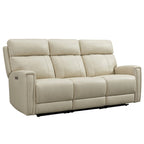 81.5  Genuine Leather Zero Gravity Power Recliner Sofa with Power Headrest, USB&USB-C Port