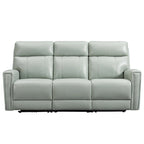 81.5  Genuine Leather Zero Gravity Power Recliner Sofa with Power Headrest, USB&USB-C Port