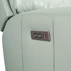 81.5  Genuine Leather Zero Gravity Power Recliner Sofa with Power Headrest, USB&USB-C Port