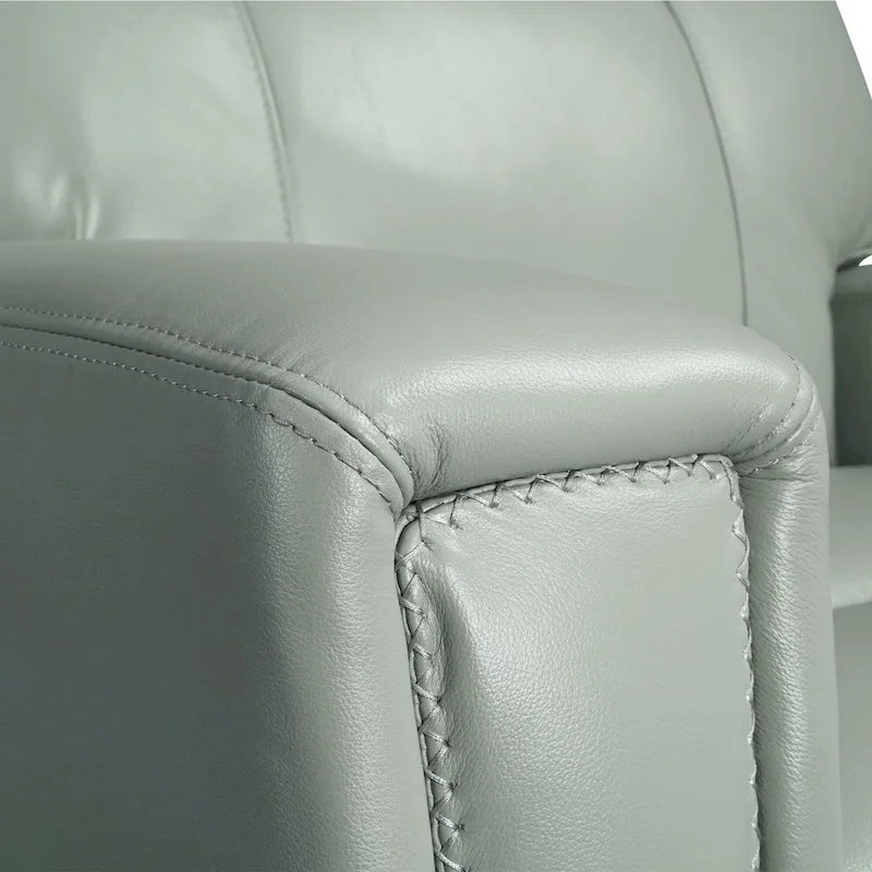 81.5  Genuine Leather Zero Gravity Power Recliner Sofa with Power Headrest, USB&USB-C Port