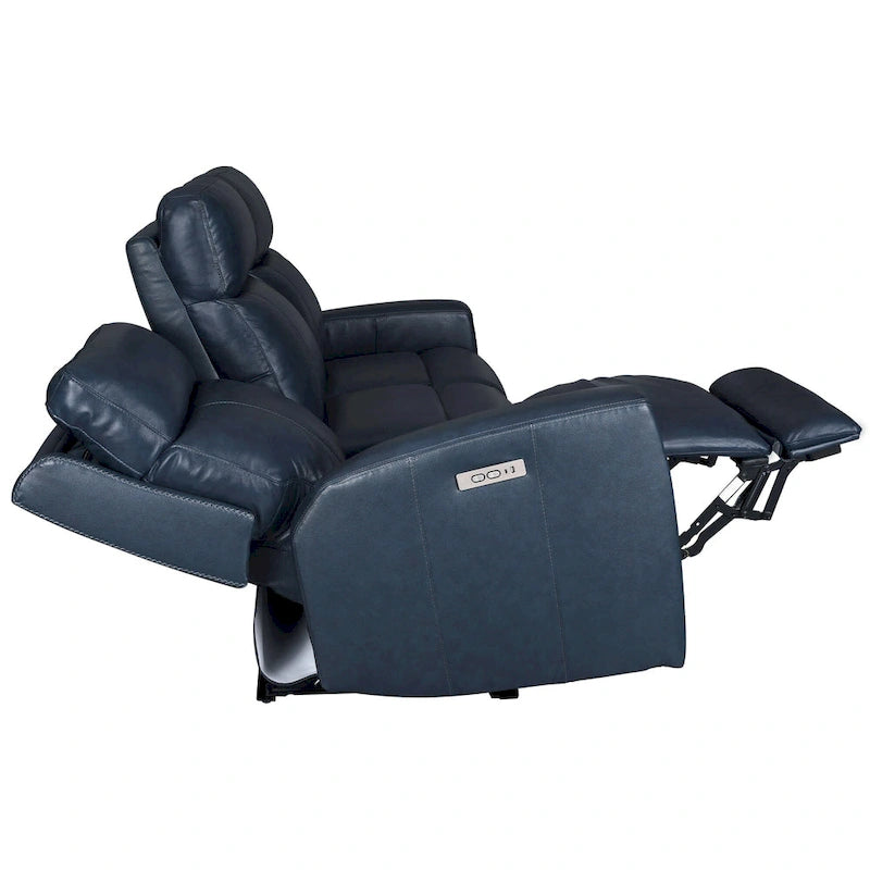 81.5  Genuine Leather Zero Gravity Power Recliner Sofa with Power Headrest, USB&USB-C Port