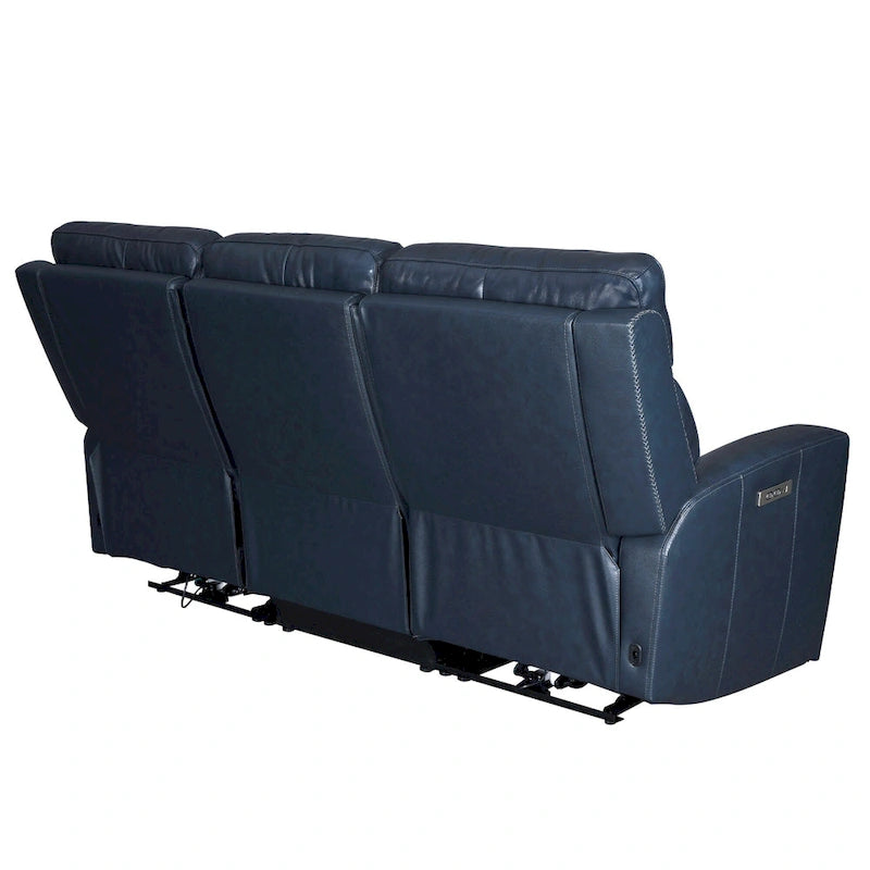 81.5  Genuine Leather Zero Gravity Power Recliner Sofa with Power Headrest, USB&USB-C Port