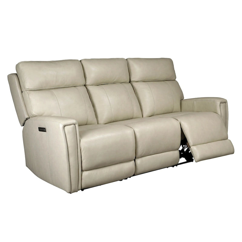 81.5  Genuine Leather Zero Gravity Power Recliner Sofa with Power Headrest, USB&USB-C Port