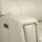 81.5  Genuine Leather Zero Gravity Power Recliner Sofa with Power Headrest, USB&USB-C Port