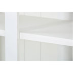 75.25 Tall Display Cabinet with Tempered Glass Double Doors, Traditional Style China Cabinet for Living Room, Kitchen, Home