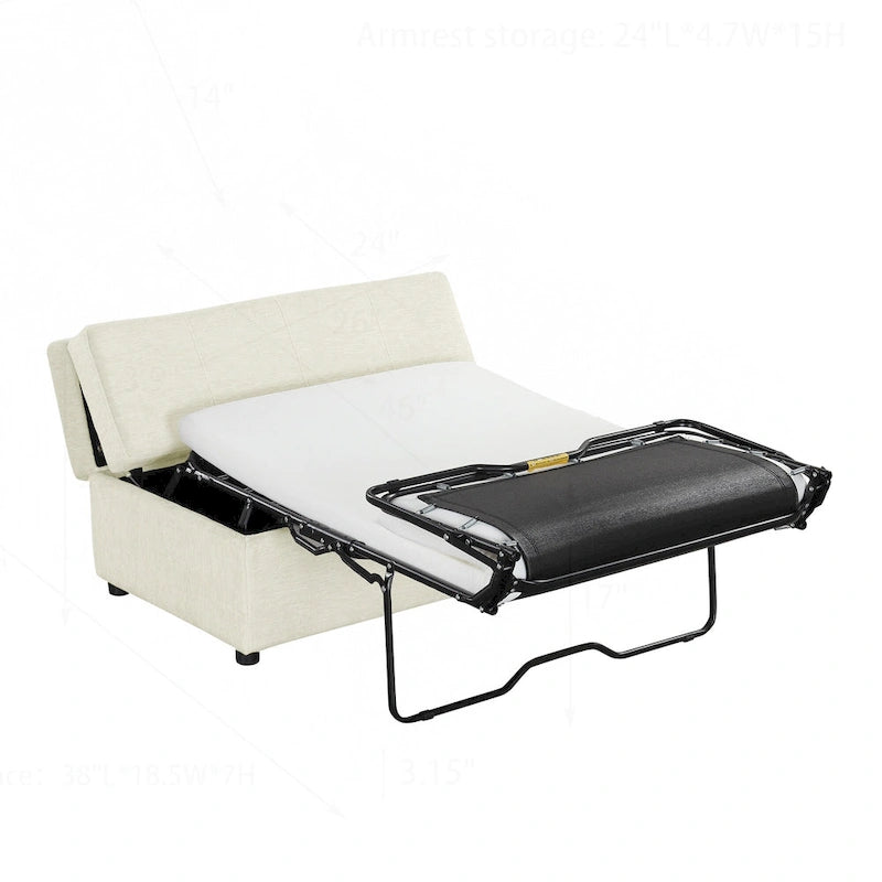 Versatile Folding Ottoman Sleeper Bed for Comfortable Accommodation