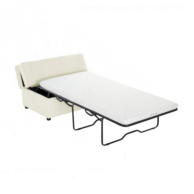 Versatile Folding Ottoman Sleeper Bed for Comfortable Accommodation