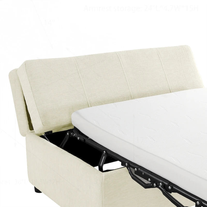 Versatile Folding Ottoman Sleeper Bed for Comfortable Accommodation