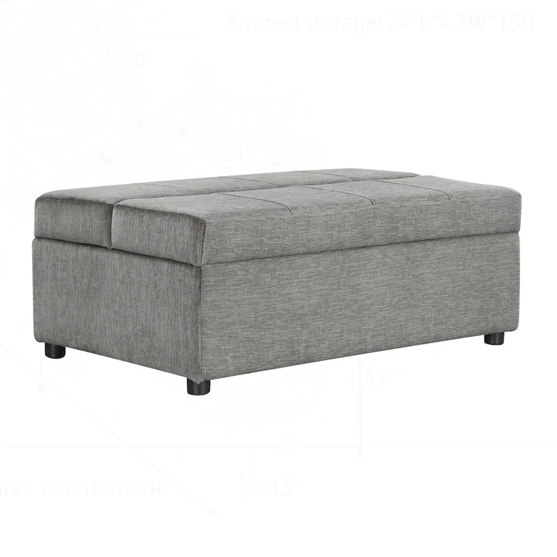 Versatile Folding Ottoman Sleeper Bed for Comfortable Accommodation