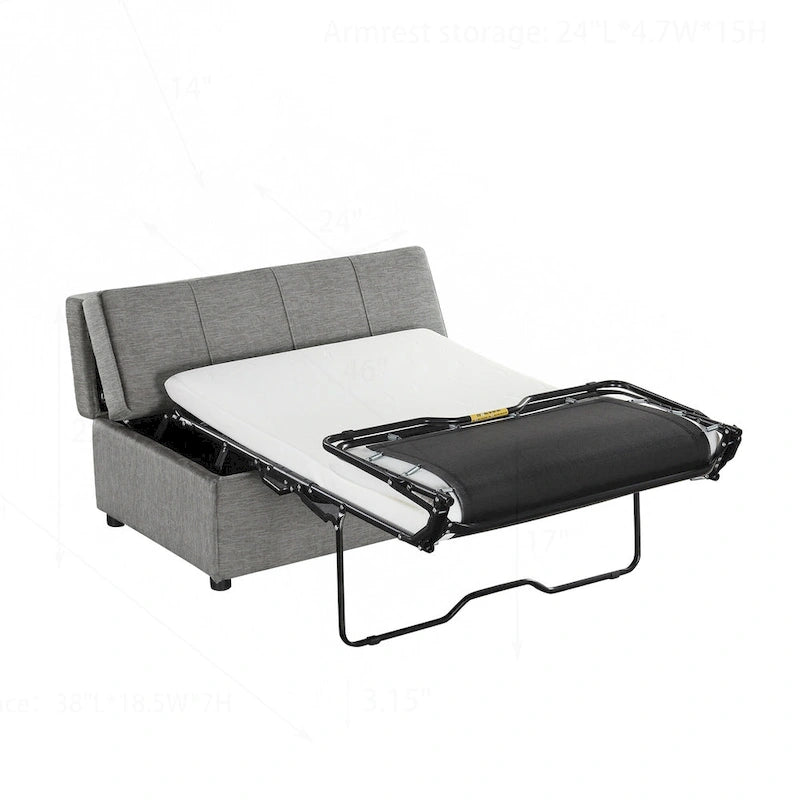 Versatile Folding Ottoman Sleeper Bed for Comfortable Accommodation