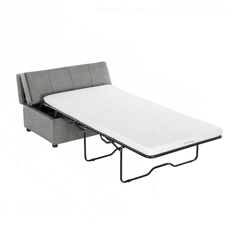 Versatile Folding Ottoman Sleeper Bed for Comfortable Accommodation