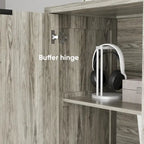 Modern Style Buffet Cabinet,Sideboard Buffet Cabinet With Storage,Storage Cabinet with 4 Diamond-shaped relief Doors