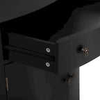 Curved Design Storage Cabinet made of Fraxinus Mandschuric Solid Wood Veneer, Adjustable Shelves