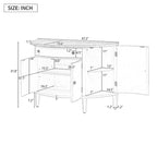 Curved Design Storage Cabinet made of Fraxinus Mandschuric Solid Wood Veneer, Adjustable Shelves