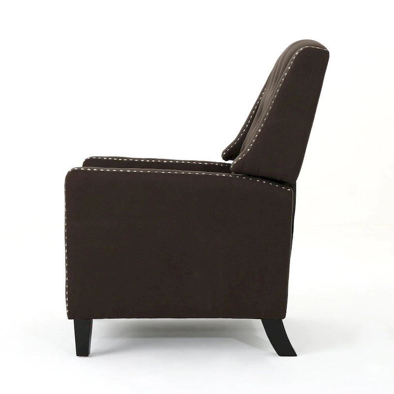 Roomfitters Classic Fabric Push Back Chair, Elegant Recliner for Living Room, Bedroom