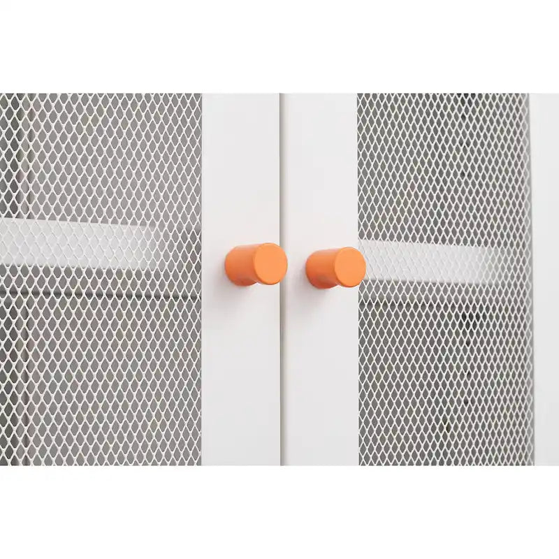 5.9H Foot Double-Sided Door Shoe Cabinet With Movable Double-Layer Partitions And Hollow Base Moisture-Proof And Seismic Design