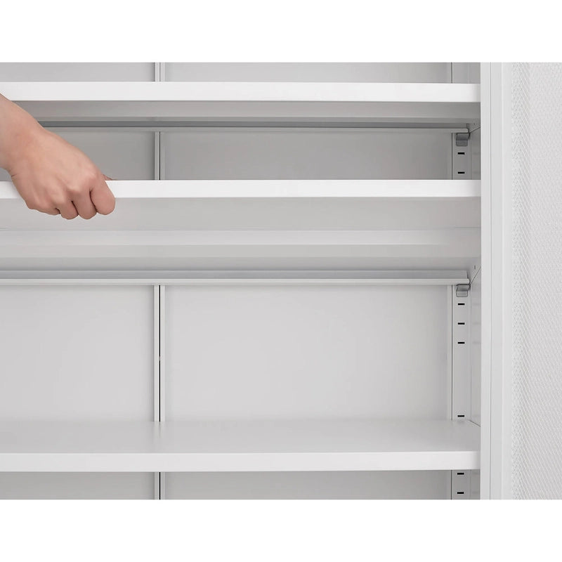 5.9H Foot Double-Sided Door Shoe Cabinet With Movable Double-Layer Partitions And Hollow Base Moisture-Proof And Seismic Design