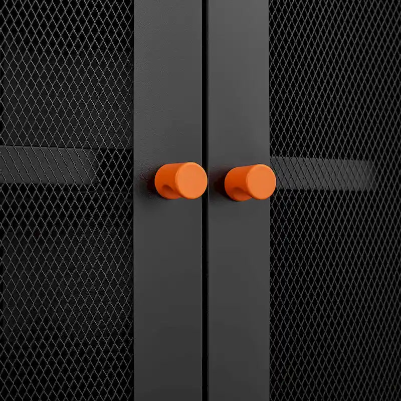 5.9H Foot Double-Sided Door Shoe Cabinet With Movable Double-Layer Partitions And Hollow Base Moisture-Proof And Seismic Design