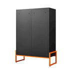 5.9H Foot Double-Sided Door Shoe Cabinet With Movable Double-Layer Partitions And Hollow Base Moisture-Proof And Seismic Design